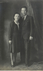 Marcellina e il marito Giuseppe Chiesa