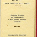 Tessera C.L.N. - nome di battaglia Lina
